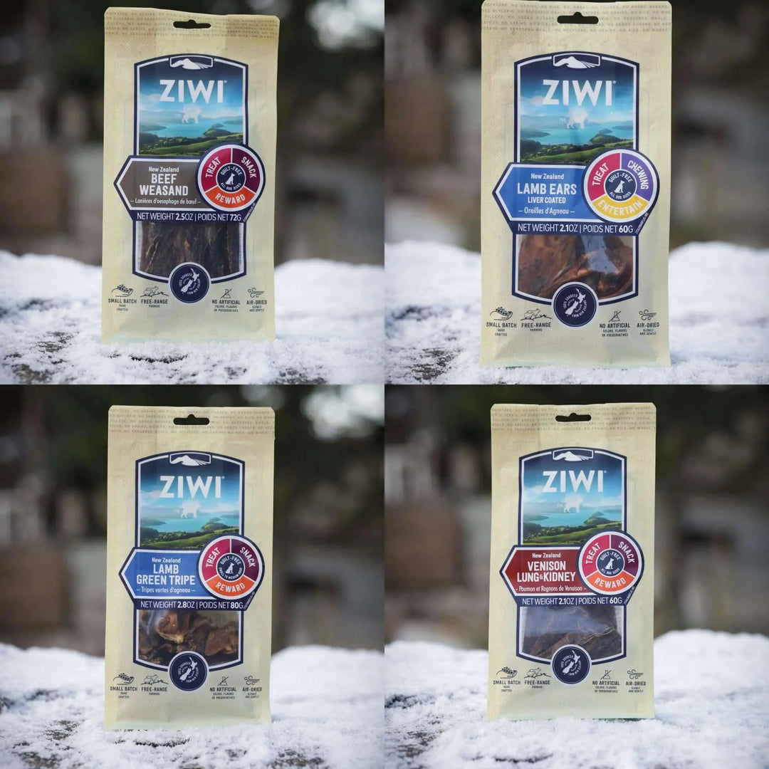 Ziwi Peak Tyggepakke – 100% naturlige tyggeprodukter fra New Zealand 🐶  |  Pawesomeday.no