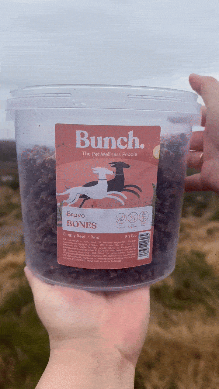 Treningsgodbiter av storfe | Bunch | 1kg &amp; 100g  |  Pawesomeday.no
