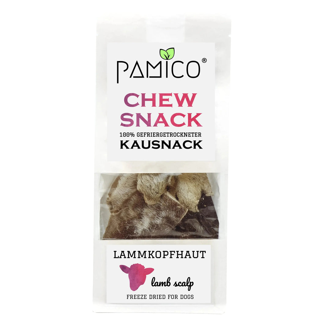 Frysetørket lammepanne med pels I Naturlig og smakfult tygg til hund  |  Pawesomeday.no